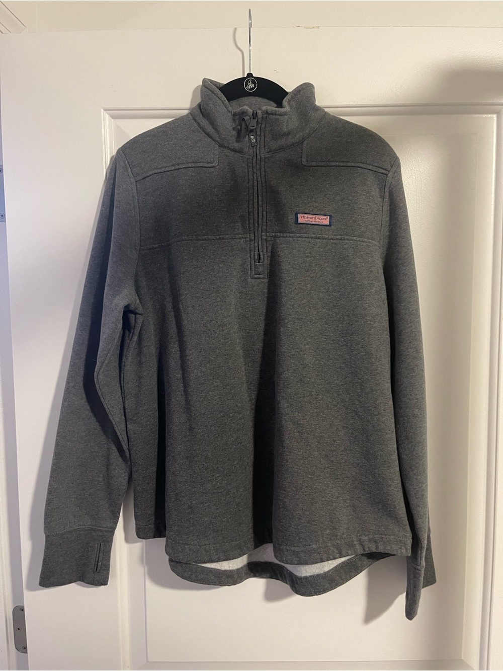 Vineyard Vines Women's Quarter-Zip Pullover - Charcoal Size M